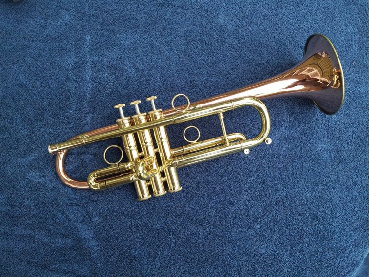 Del Quadro Custom C Trumpet with a lacquered finish