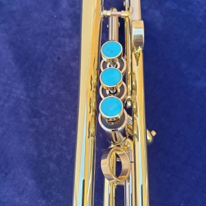 Del Quadro Custom Trumpet with finger button inlays